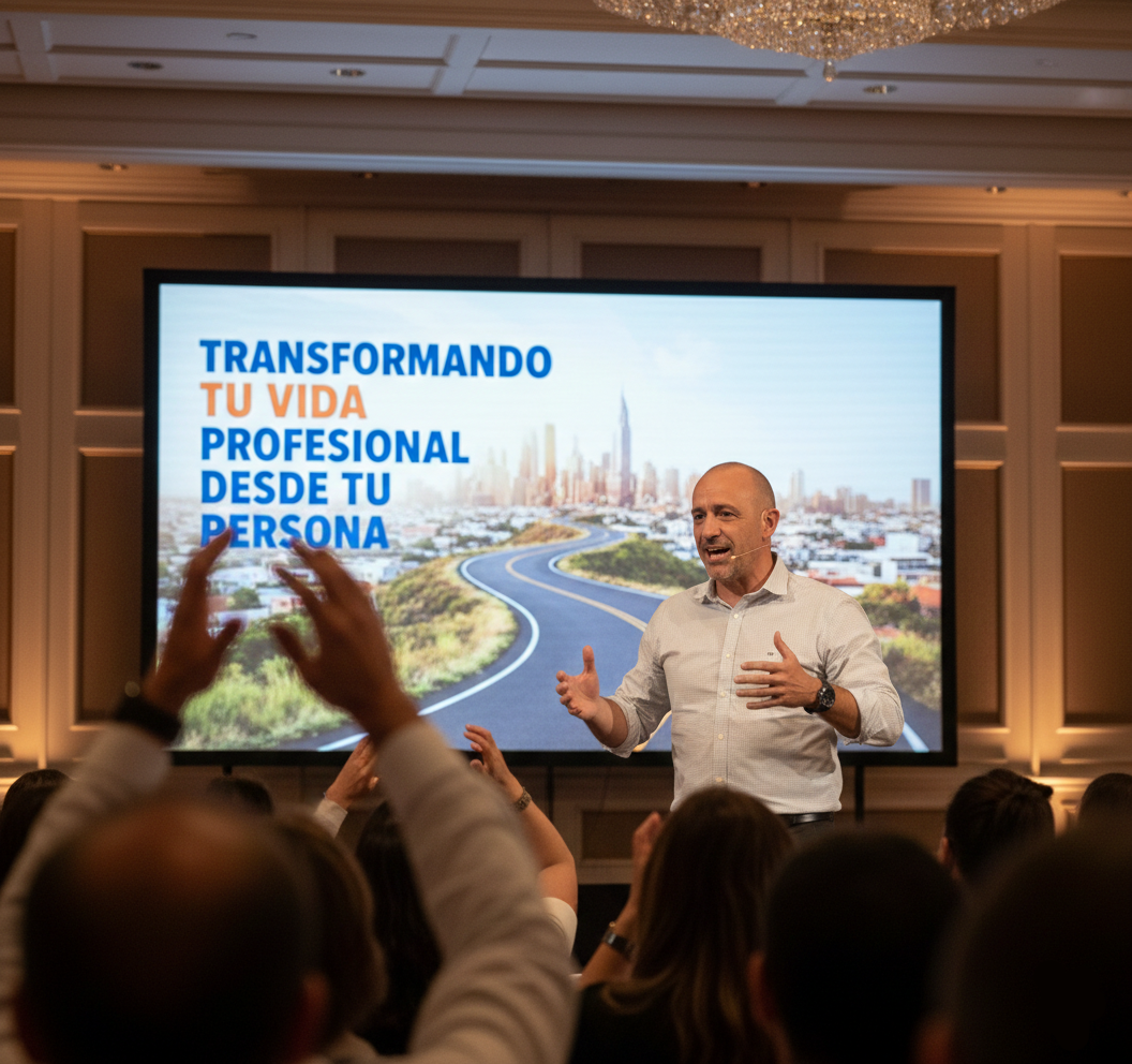 Luis Otero en formación y conferencia